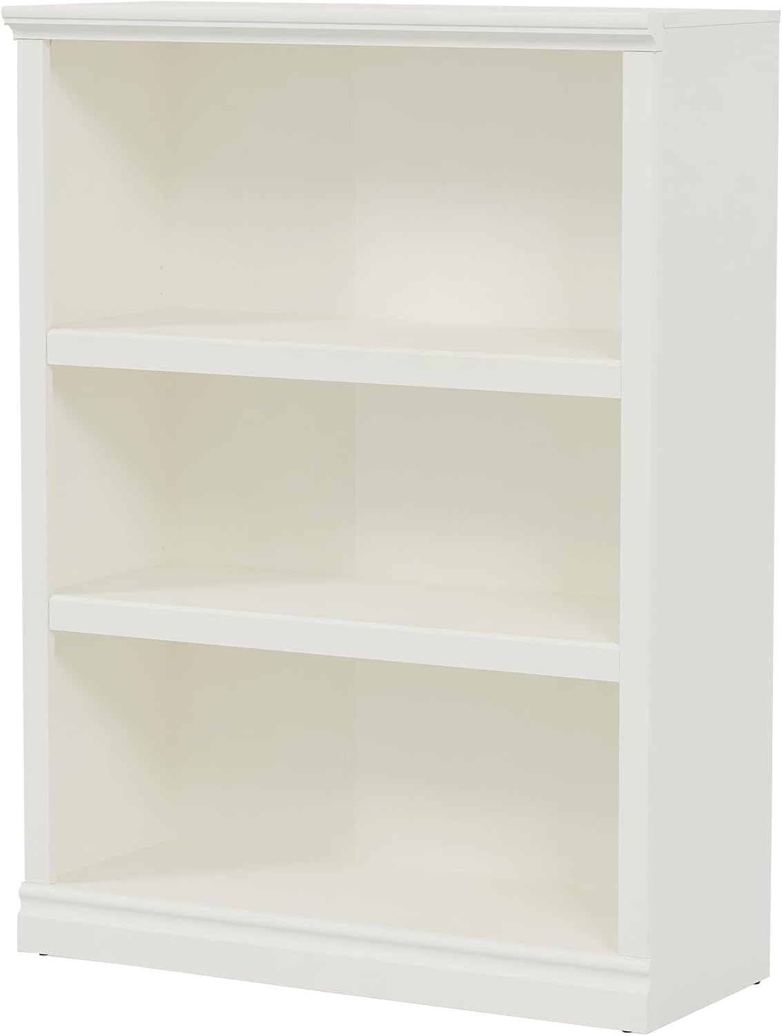 43 in Tall Bookcase, 3-Tier Bookshelf Open Storage, 33 inch Wide Floor Standing Indoor Furniture