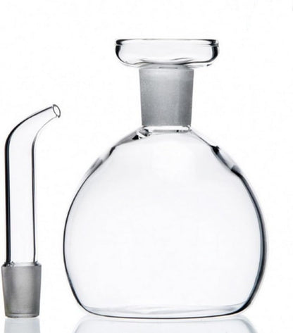 ELETON Cylindrical 8 oz Olive Oil Dispenser Bottle Glass with No Drip Spout -Olive Oil & Vinegar