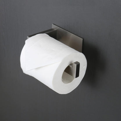 Toilet Paper Holder, Self Adhesive Tissue Holder Stainless Steel Rustproof Paper Roll Holder, No