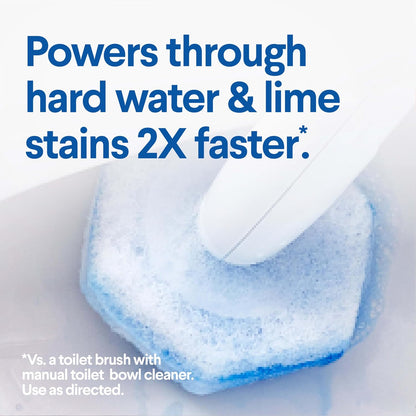 Bulk Disposable Toilet Cleaning Wand System with 96 Refill Pads, No-Touch Toilet Brush Kit with