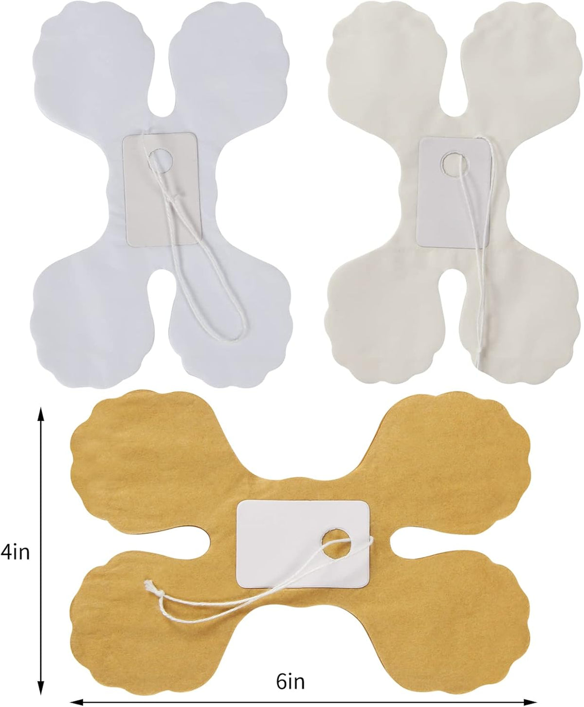 White Ivory-Gold Party-Decorations Streamers Garland - 12pcs 4-Leaf Clover Paper Streamer Wedding
