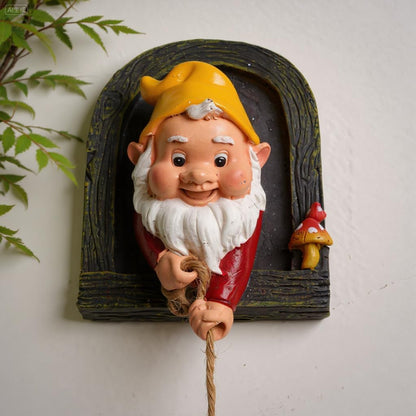 Elenon Climbing Gnomes Tree Faces Decor, Adorable Gnome Tree Hugger Fairy Garden Statue, Funny