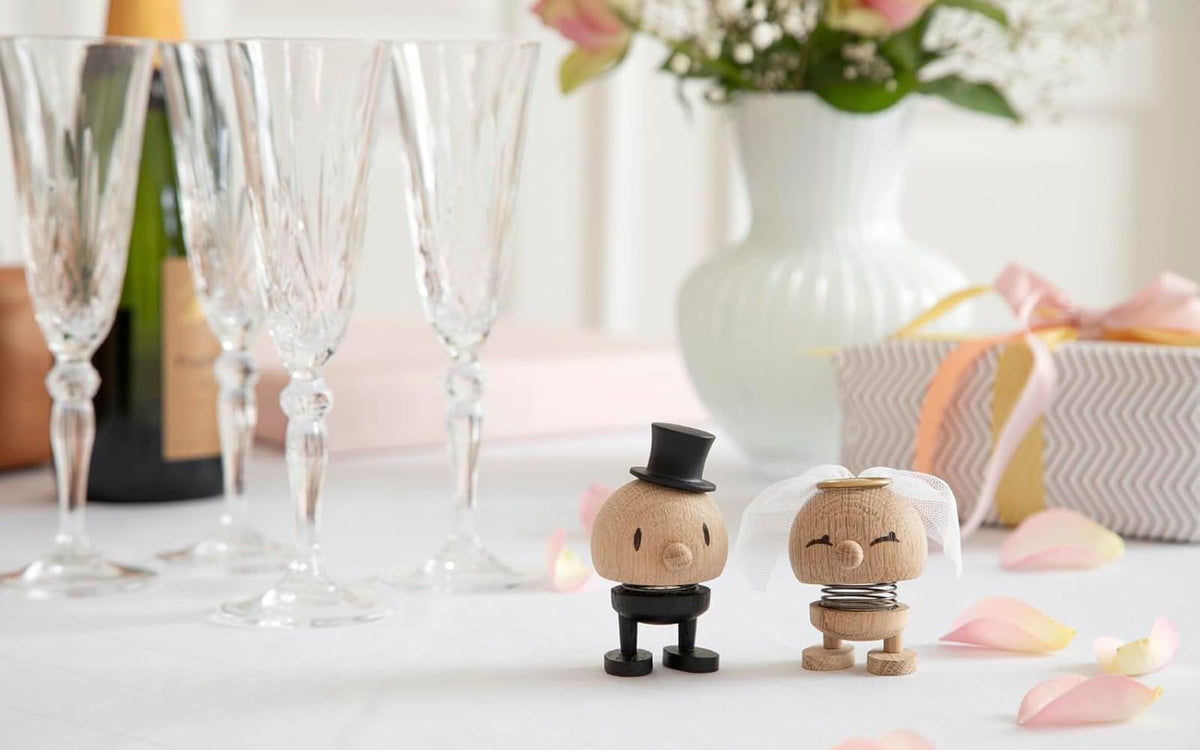 Hoptimist Bride Raw Oak, Wood, Home Decor Ornament - Scandinavian Design, Wood W/Metal Spring
