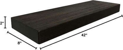joelsantiques 36 Inch Wooden Floating Shelves for Wall - 36x8x2 in - Made of Natural Wood - Heavy