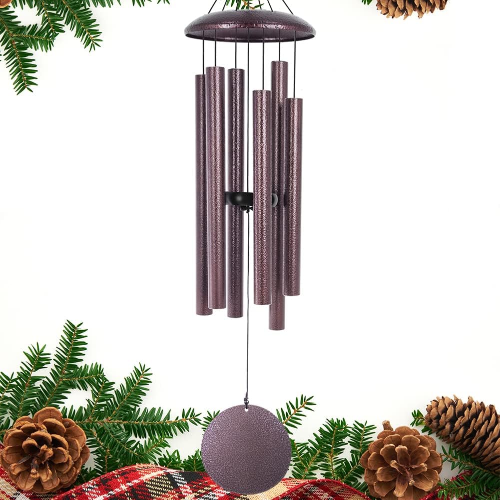 ASTARIN Wind Chimes, 36 Inch Large Metal Outdoor Chimes with 6 Tubes, Deep Tone, Tuned for Garden