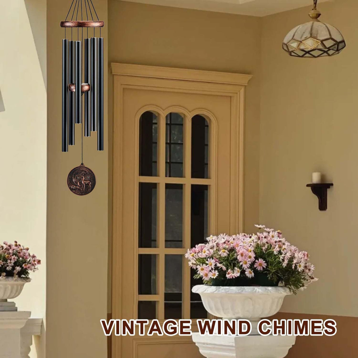 Wind Chimes for Outside, Deer Deep Tone Vintage Wind Chime Outdoor Clearance