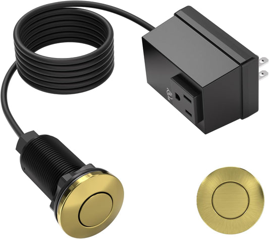 APIELE Garbage Disposal Air Switch Kit, Sink Top Push Button Switch for Food Waste Disposer, UL