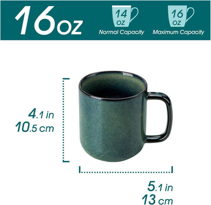vancasso STARRY Coffee Mugs Set, 16 oz Ceramic Coffee Cups for Americano Hot Tea Iced Coffee Cold