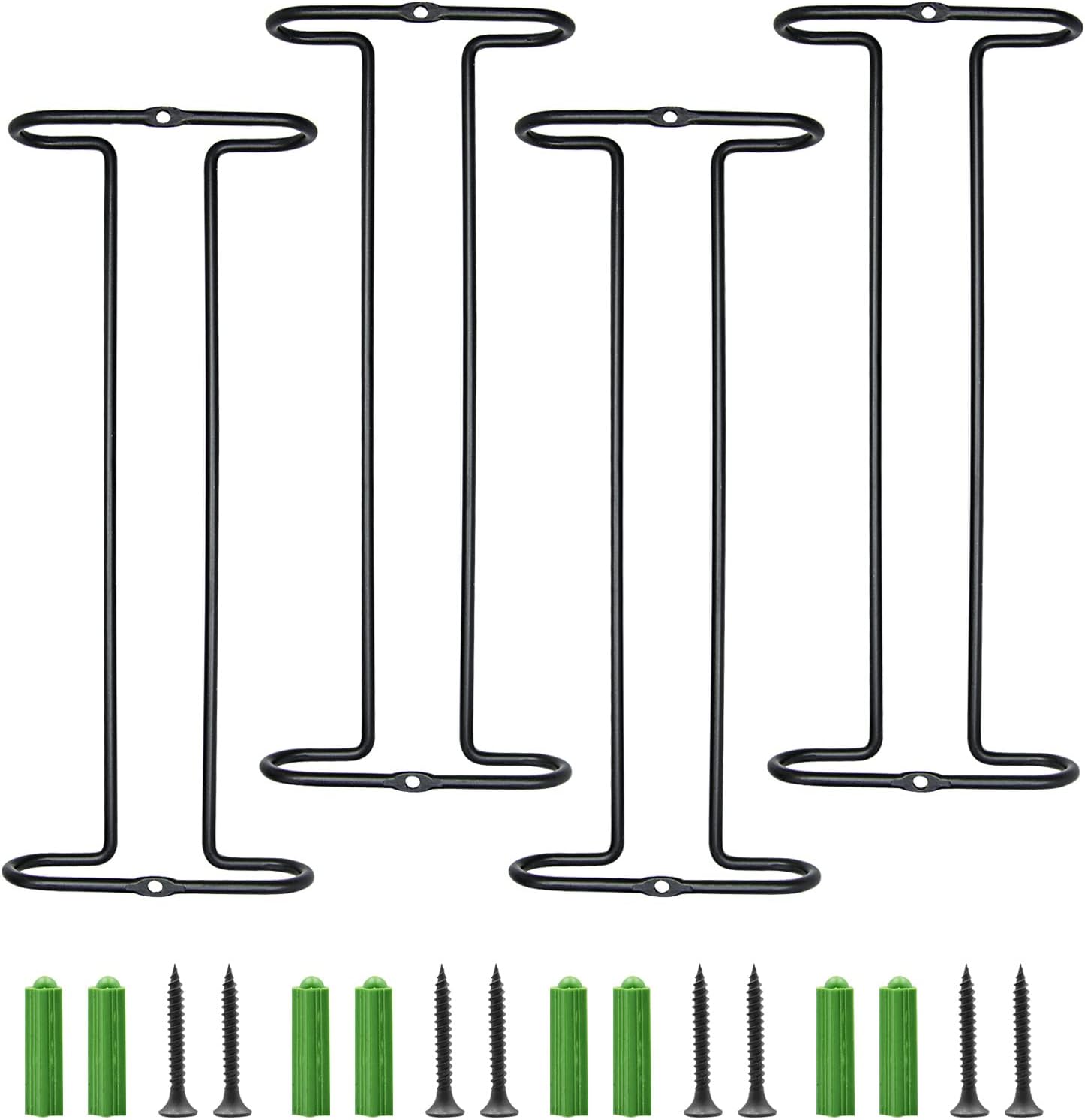10 Inch Wine Glass Rack Under Cabinet Shelf Stemware Storage Hanging Hanger Organizer Glasses