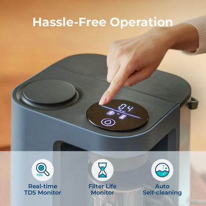 Bluevua RO100ROPOT-Lite(UV) Countertop Reverse Osmosis Water Filter System, 7-Stage Purification