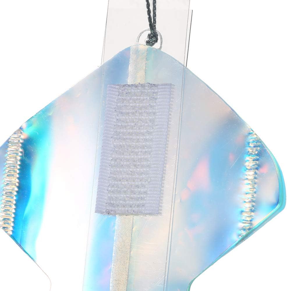 Iridescent Hanging Decorations Round Foil Decorative Folding Fans Rainbow Shine Party Ornaments for