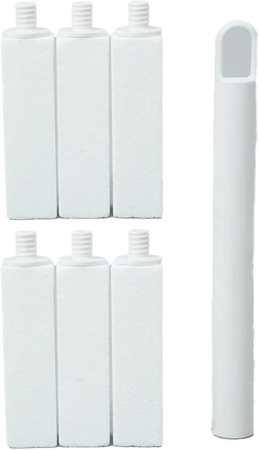Pumice Stone Toilet Bowl Cleaner | Long Handle & Eco-friendly Screw-on Pumice Stones | Scouring