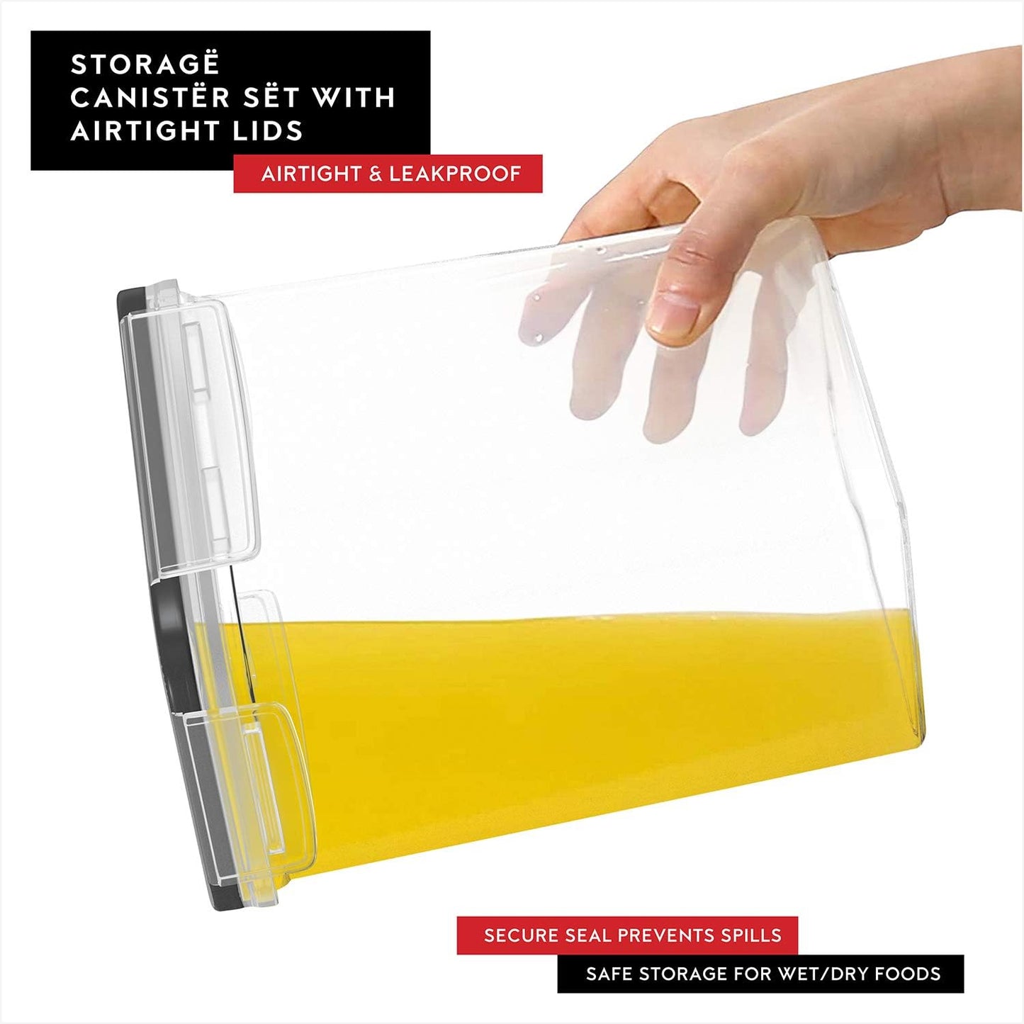 Cereal Containers Storage 3 Pack 135 fl. oz Cereal Dispenser Countertop, Airtight Food Storage