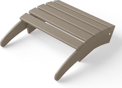 WestinTrends Outdoor Ottoman, Patio Adirondack Ottoman Foot Rest, All Weather Poly Lumber Folding