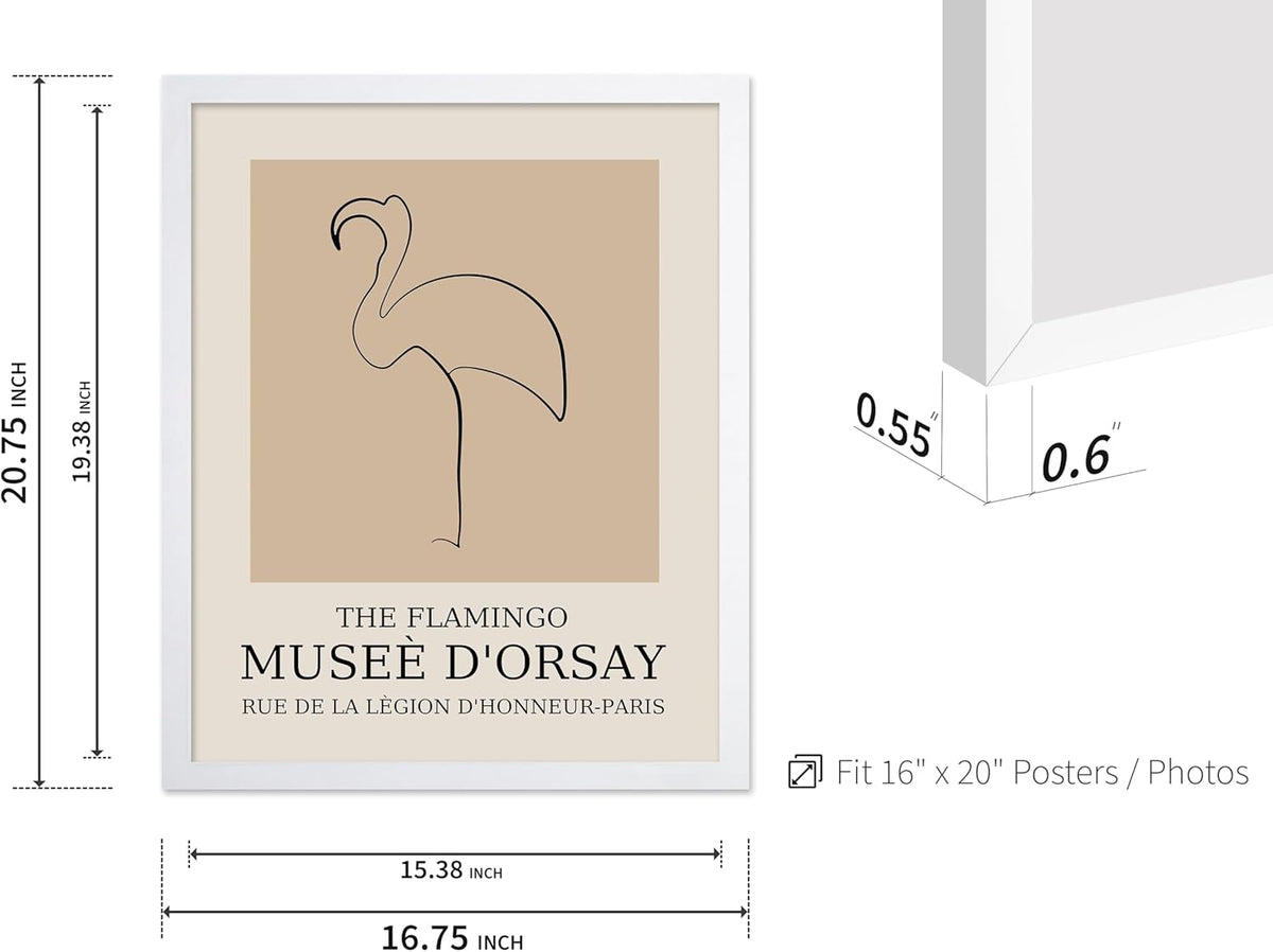 Poster Master Vintage Poster - Retro Minimalist Print - Gift for Artist, Housewarming - Flamingo