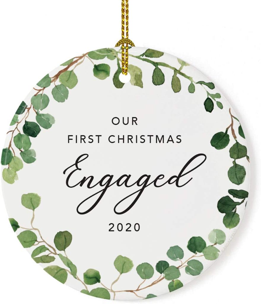Andaz Press Custom Year Round Ceramic Porcelain Christmas Tree Ornament Keepsake Collectible Gift