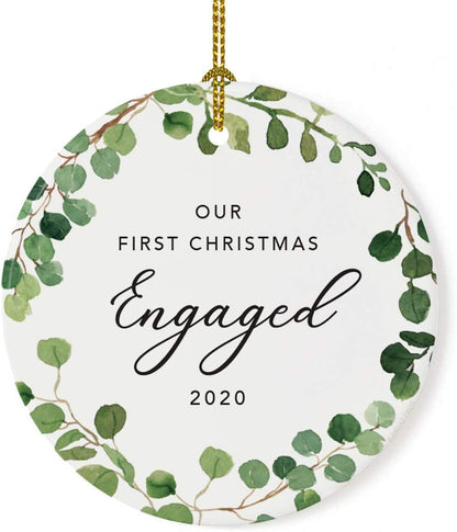 Andaz Press Custom Year Round Ceramic Porcelain Christmas Tree Ornament Keepsake Collectible Gift