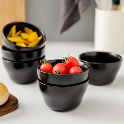 Selamica Ceramic Small Bowls Dessert Bowls 8oz Bouillon Cups for Dessert Soup Dipping Sauce Coffee