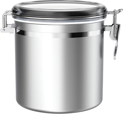 ENLOY 165oz Stainless Steel Airtight Canister for Kitchen, Large Flour Coffee Bean Tea Cereal Sugar