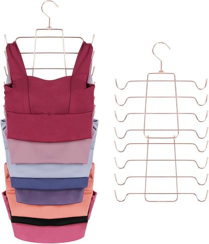 ZEDODIER Tank Top Hanger, Space Saving Bra Hangers, Non-Slip Hanging Sport Bras Holder, Closet