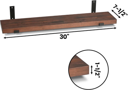 CONSDAN Floating Shelf for Wall Mounted Book Shelf Hanging Shelves Floating Bookshelf for Bedroom