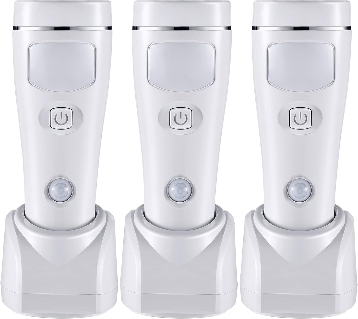 Enhon 4 in 1 LED Emergency Lights for Home Power Failure, 3 Pack Rechargeable Plug in Flashlight
