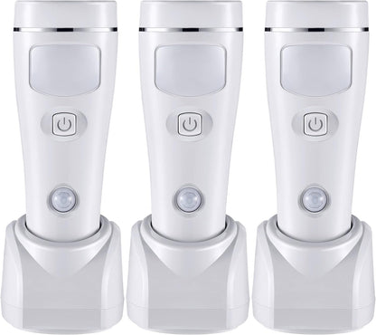 Enhon 4 in 1 LED Emergency Lights for Home Power Failure, 3 Pack Rechargeable Plug in Flashlight
