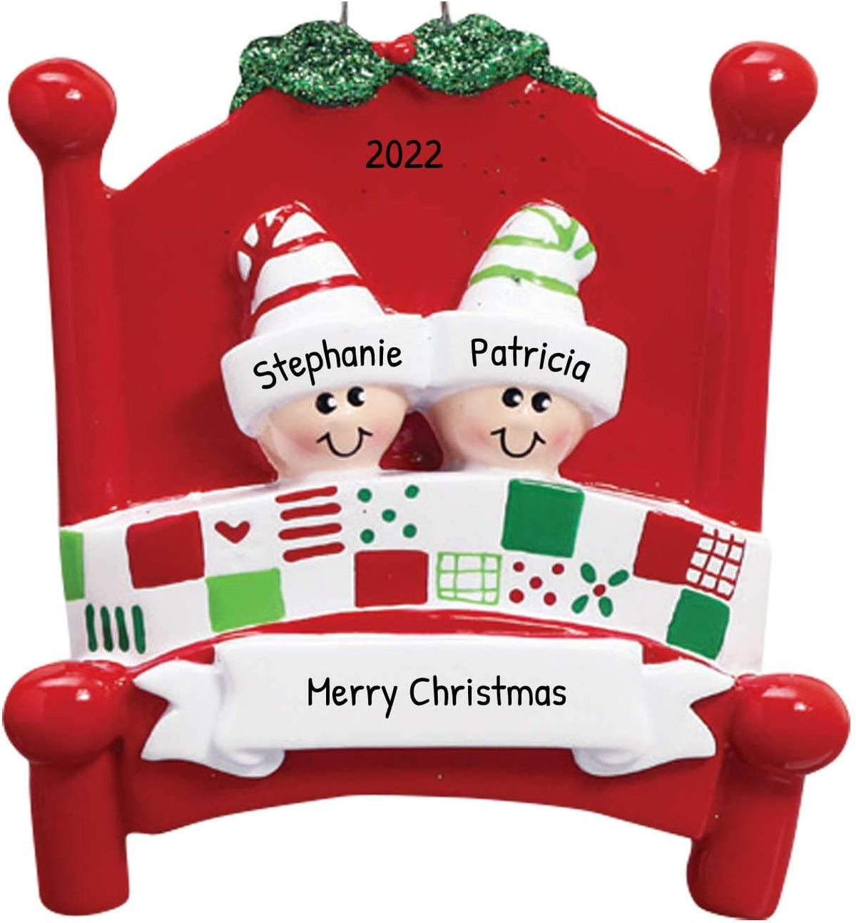 Personalized Family Christmas Ornament - Custom 'First Christmas' Family Ornament 2024 'Better
