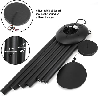 ASTARIN 60" Extra Large Wind Chimes Outside Metal WindChimes with Deep Tone, Outdoor Bass