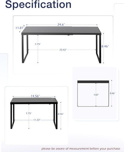 Nxconsu Cabinet Shelf Expandable Organizer Riser Rack for Kitchen Pantry Cupboard Under Sink