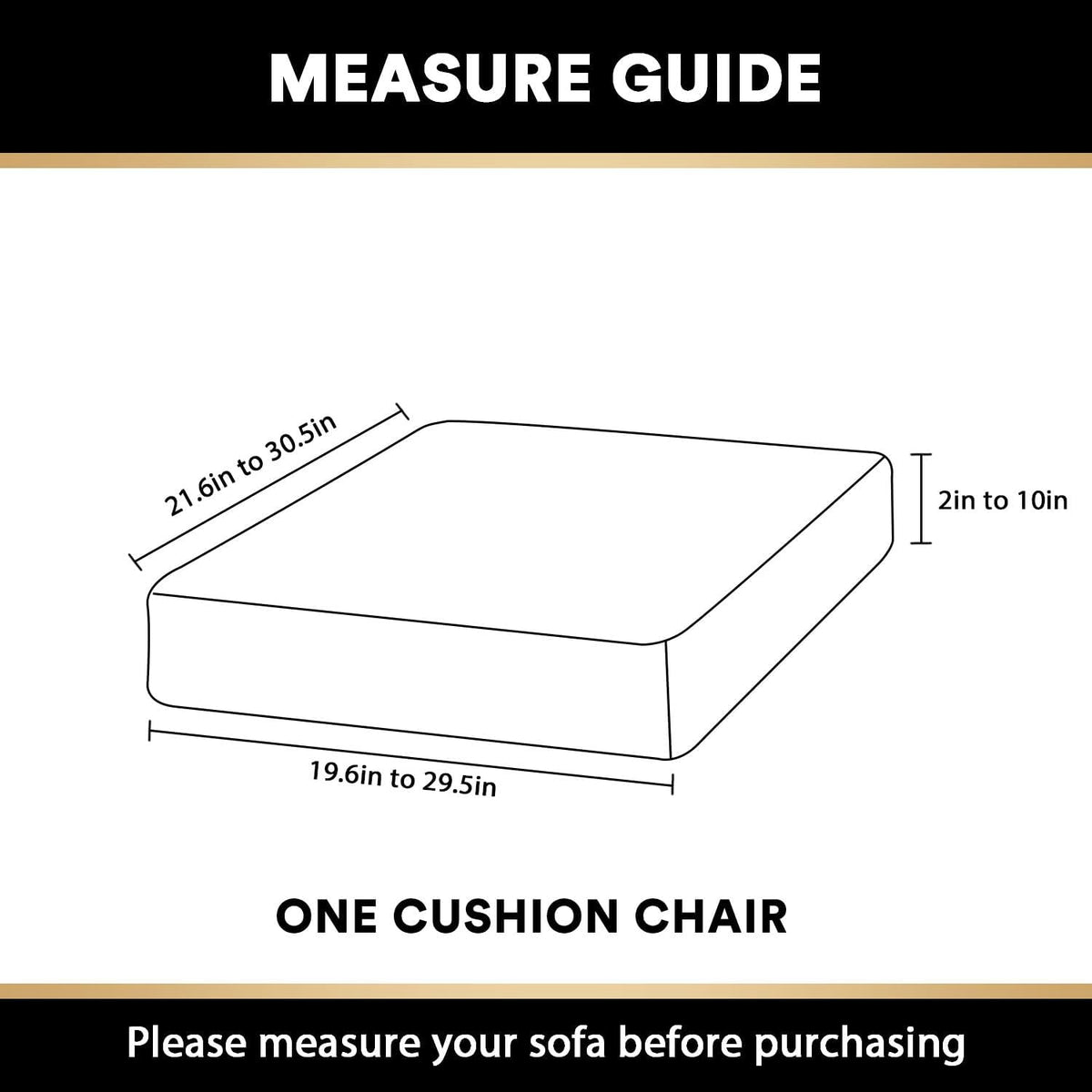 PrinceDeco Velvet Stretch Couch Cushion Cover, Sofa Slip Covers for Cushion Couch Chair Loveseat