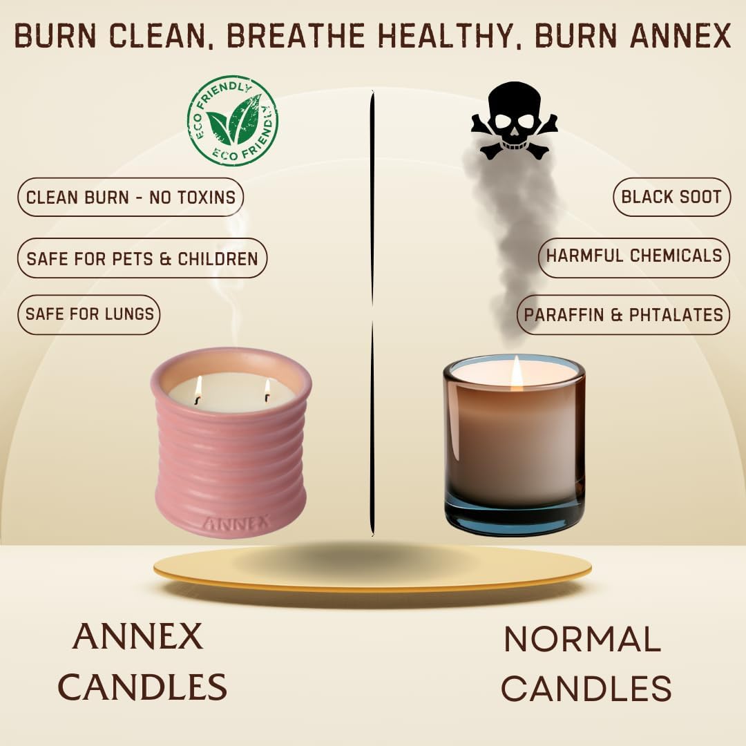 Scented Luxury Candles in Handmade Ceramic Jars, Soy Wax | Canal Rose – Rose Bud & Oud Scented