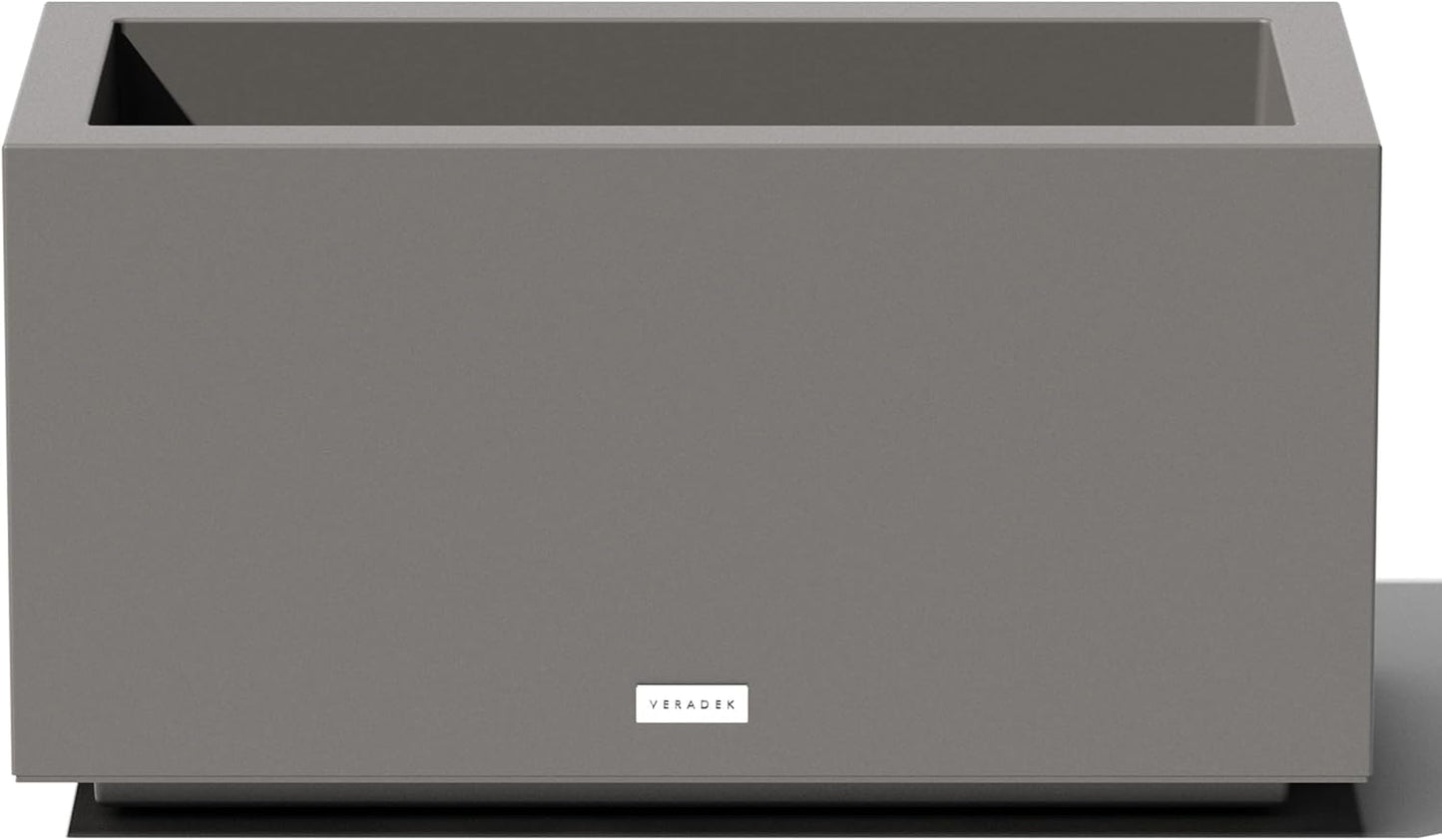 Veradek Block Series Long Box Planter - Large Rectangular Planter for Indoor or Outdoor Patio/Porch