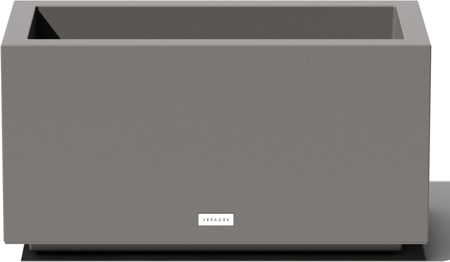 Veradek Block Series Long Box Planter - Large Rectangular Planter for Indoor or Outdoor Patio/Porch