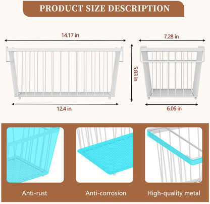 6 Pack Stackable Deep Freezer Organizer Bins ，Upgraded Bottom Leak-Proof net，Encryption and
