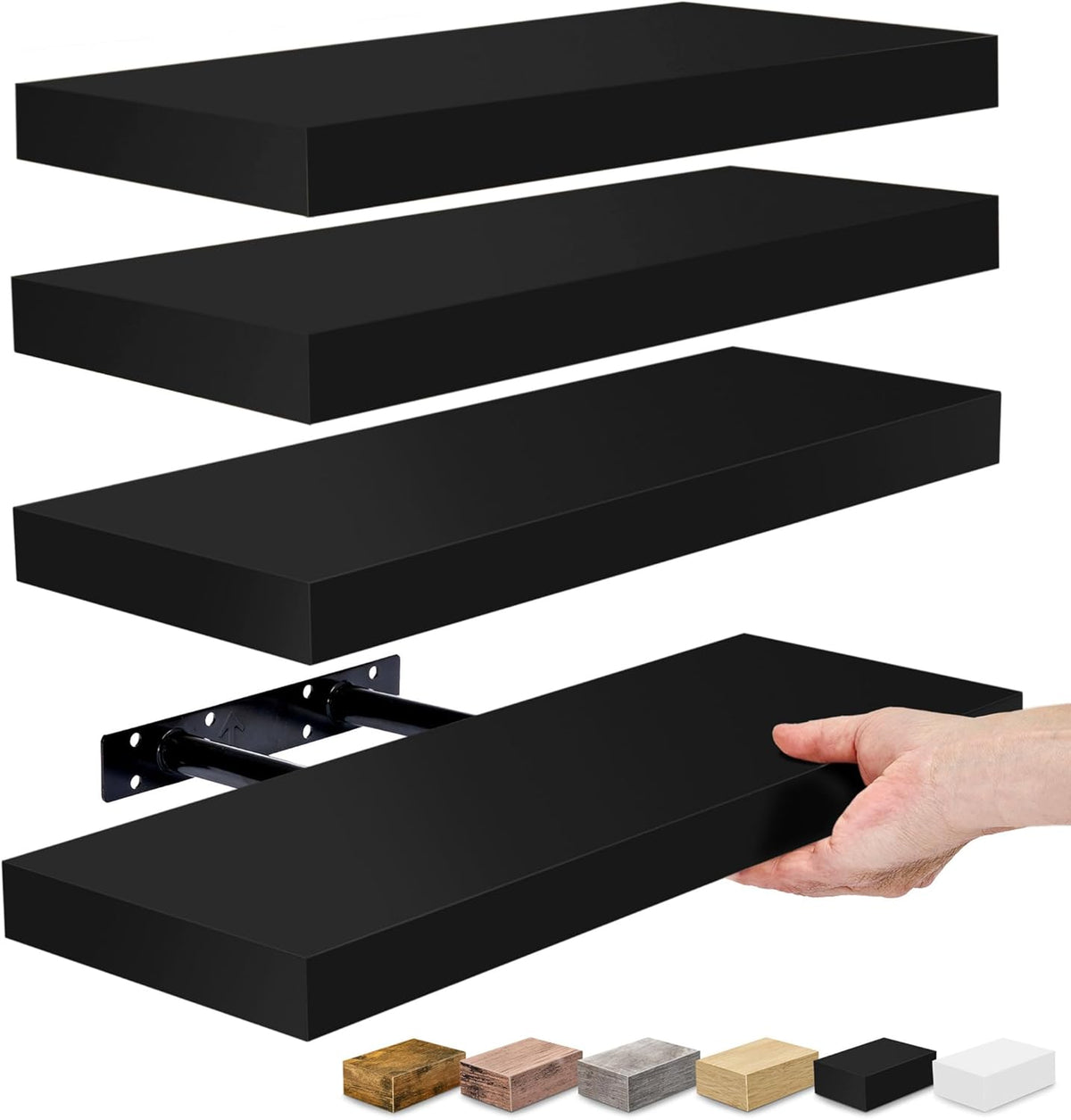 Sorbus Floating Shelves for Wall, Bathroom Shelves Wall Mounted for Kitchen, Bedroom, Living Room