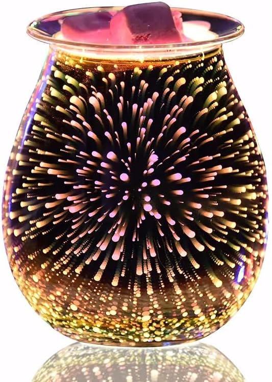 Dicimi 3D Candle Candle Warmer, Electric Oil Burner, Fragrance Warmer for Home Office Bedroom