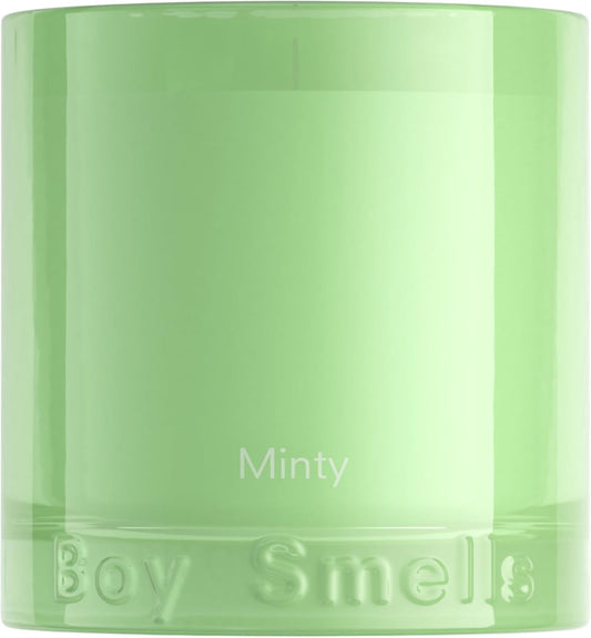 Boy Smells Mint Candle - 8.5 oz Fancy Candle with Ginger, Wild Mint, and Cedarwood- Up to 50-Hour