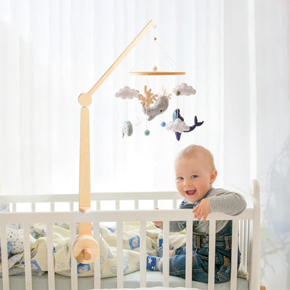 HI BABY MONMENT Crib Mobile Arm - Baby Mobile Hanger with 2-Height Settings Adjustable, Stabilizing
