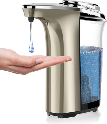 Automatic Soap Dispenser, Touchless Dish soap Dispenser 17oz/500ml with Upgraded Infrared Sensor, 5