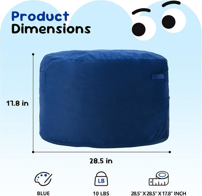 Hobestluk Bean Bag Chairs 2.5FT Bean Bag Chair with Memory Foam Filled & Machine Washable