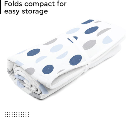 Encasa XO Ironing Mat/Pad (Large 48"x28") with 3mm Padding & Silicone Iron Rest for Steam Pressing