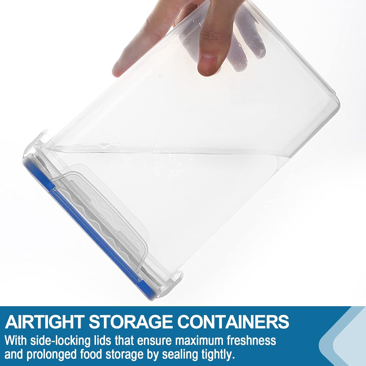 VERONES Large Tall Airtight Food Storage Containers, 10 PACK Plastic Airtight Kitchen & Pantry