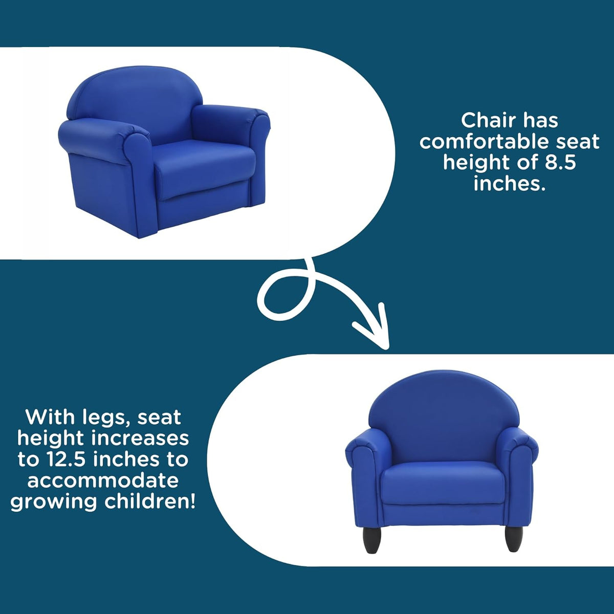 Children's Factory As We Grow Toddler Chair, Flexible Seating for Daycare or Preschool, Kids
