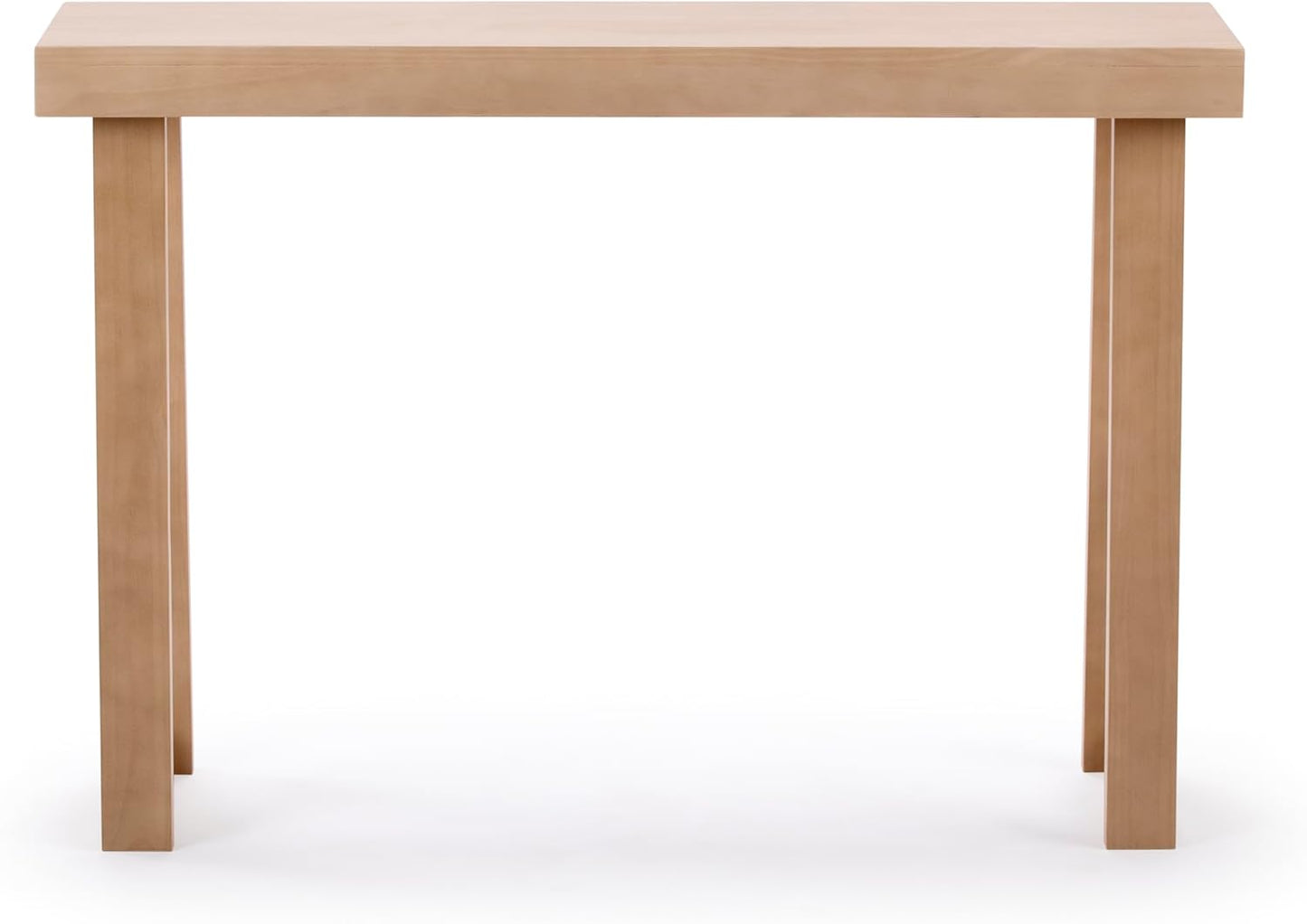Plank+Beam Solid Wood Console Table, 46.25 Inch, Sofa Table, Narrow Entryway Table for Hallway