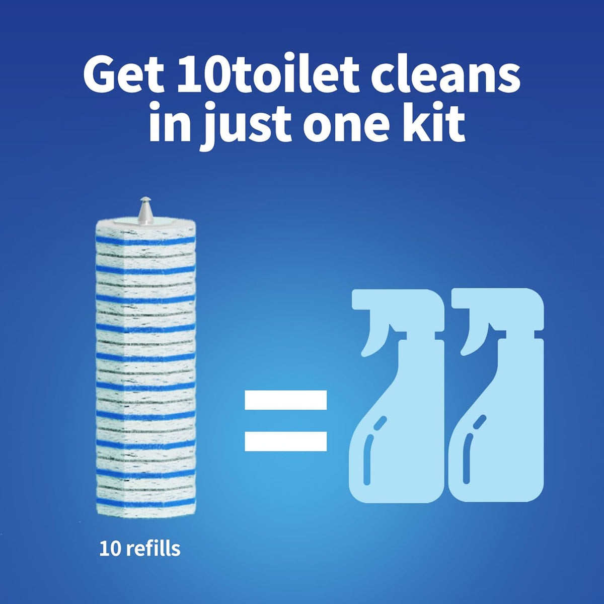 60pc Refills Disposable Toilet mats Brush Cleaning System, Toilet Cleaning Brush, 60 Replacement