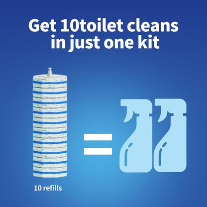 60pc Refills Disposable Toilet mats Brush Cleaning System, Toilet Cleaning Brush, 60 Replacement
