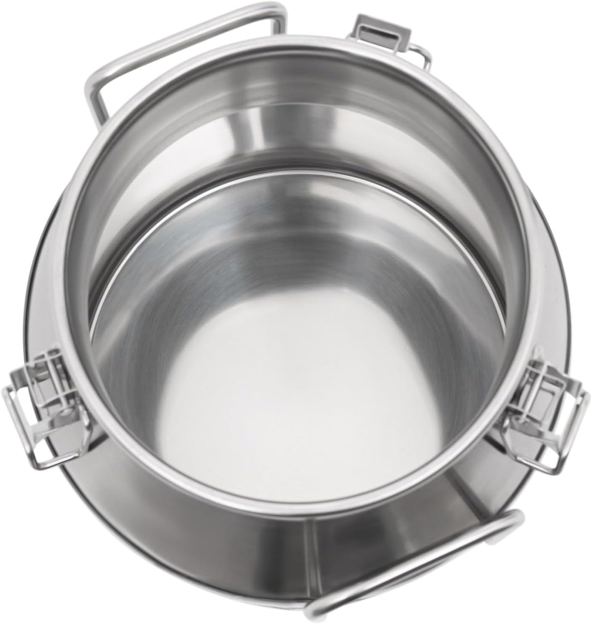 201 Food-Grade Stainless Steel Ice Bucket with Lid, 10L/2.64Gal Good Sealing Storage Canister Milk