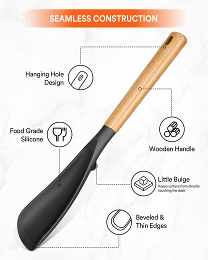 Multifunction Spatula Spoon for Nonstick Cookwares, Great for Cooking and Serving, Sturdy BPA-Free