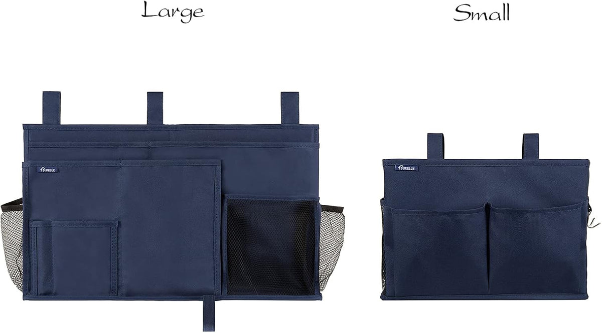 Surblue Bedside Caddy Hanging Organizer Storage Bag Pocket for Bunk, Hospital, College Dorm Rooms